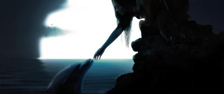 Девушка и дельфин