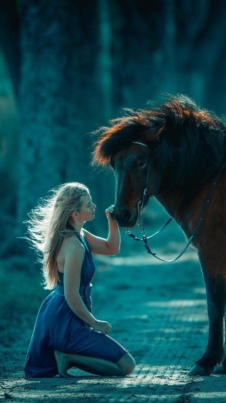 Девушка с лошадью