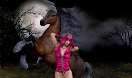 Лошадь девушка