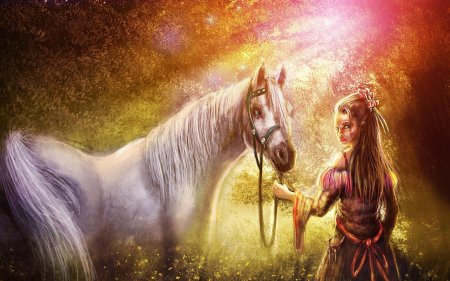 Девушка с конем