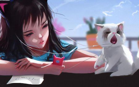 Милая девушка аниме