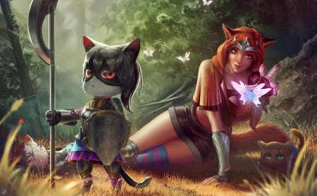Девушка кошка фэнтези