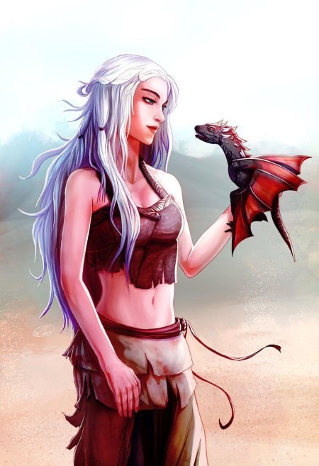 Дейенерис таргариен с драконами