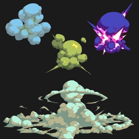 Взрыв пиксельный