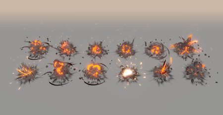 Sprite sheet взрыв