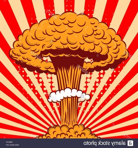 Ядерный взрыв рисунок