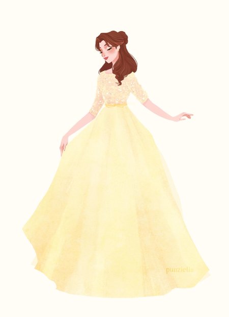 Платье принцессы бэлль (бэль) disney