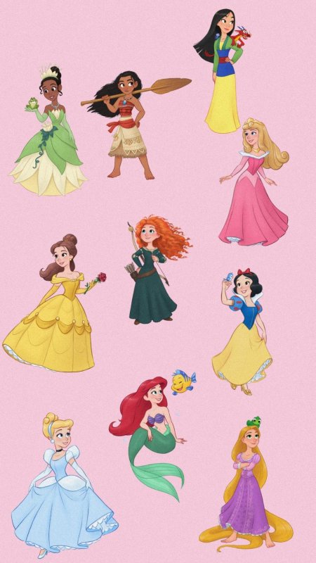 Наклейки принцессы диснея