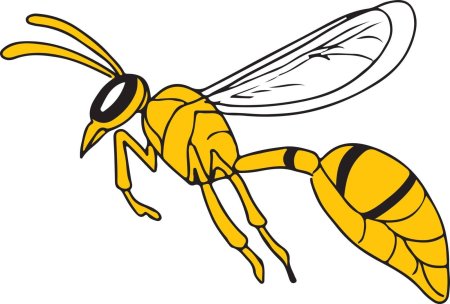 Оса детский рисунок