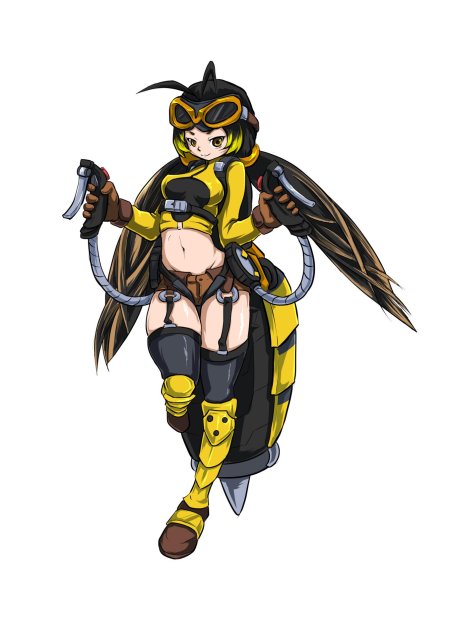 Девушка шершень