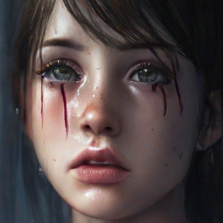 Девушка плачет