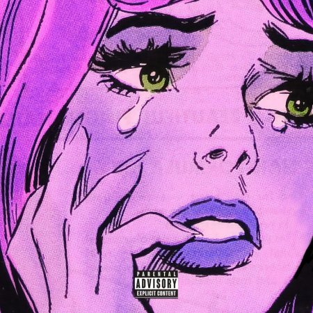 Поп-арт плачущая девушка