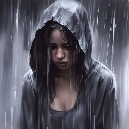 Грустная девушка