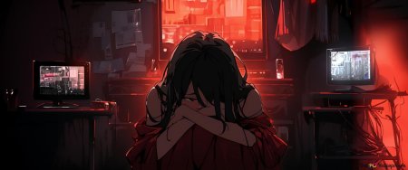 Плачет девушка