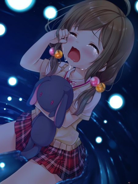 Плачущая девушка аниме