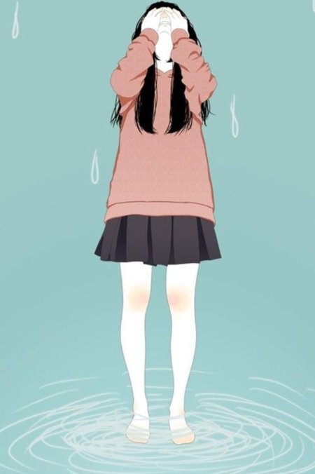 Аниме девушка плачет