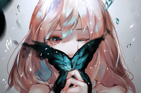 Плачущая аниме девушка