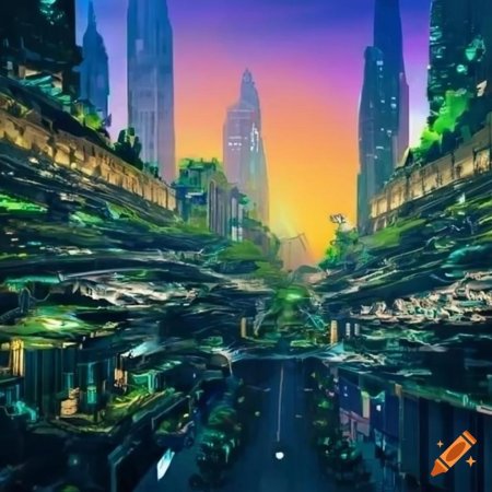 Современный город будущего