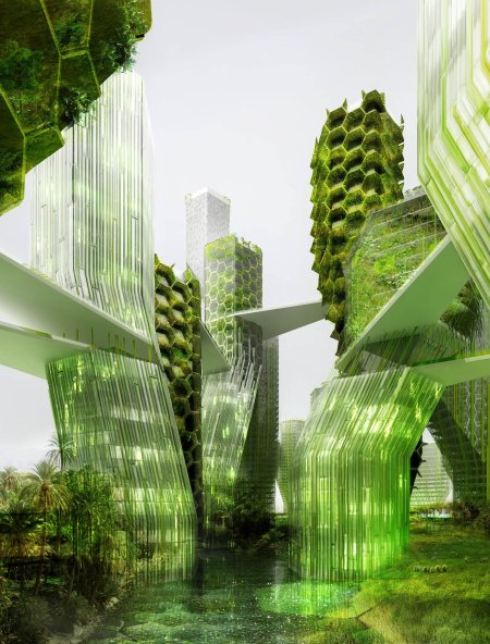 Биотек футуризм архитектура