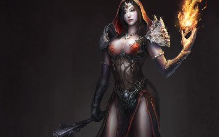 Девушка маг элементалист