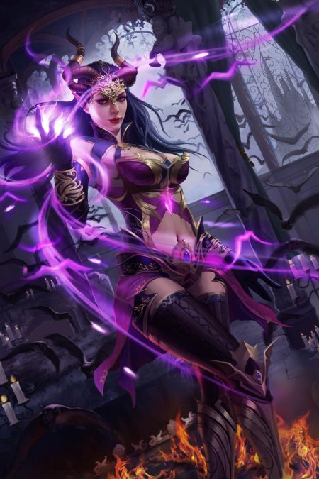 Девушка маг элементалист