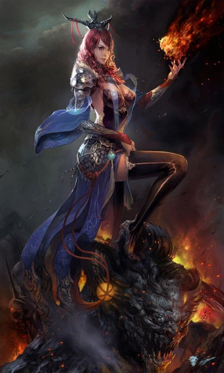 Девушка маг