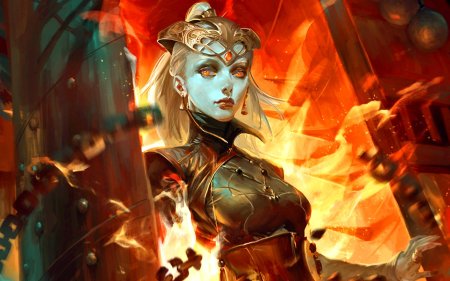 Эльфийка пиромант