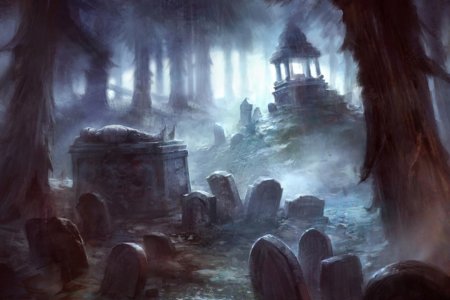 Готика замки склепы кладбище