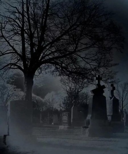 Кладбище мрачное