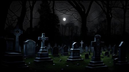 Ночь на кладбище