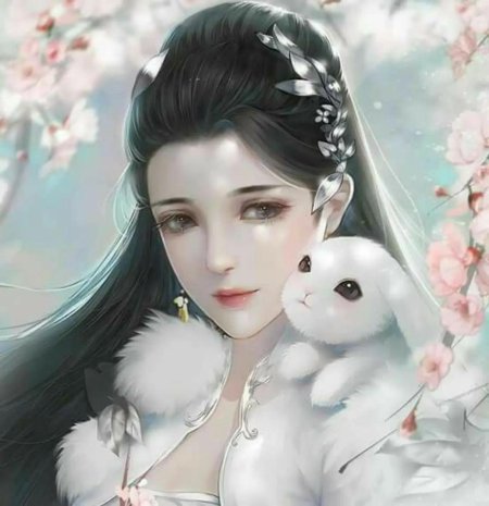 Красивая аниме девушка