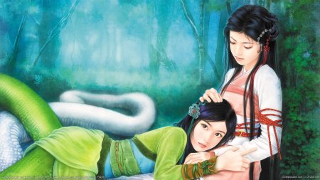 Аниме белая змея