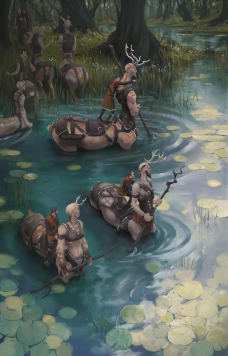 Кентавр фэнтези арт