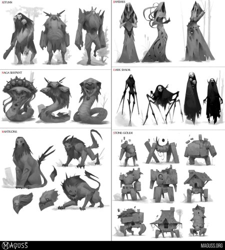 Концепт арты монстров