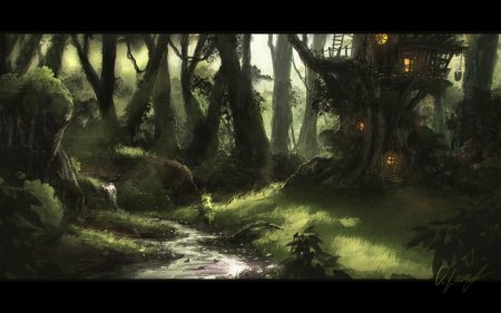 Лес фэнтези