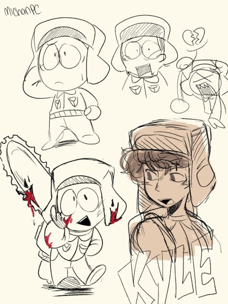 Кенни южный парк раскраска