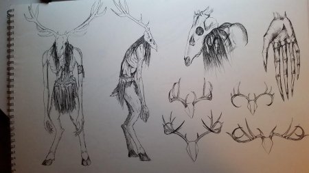 Леший ведьмак эскиз