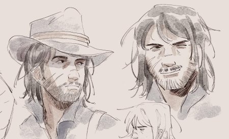 Артур морган джон марстон рисунки