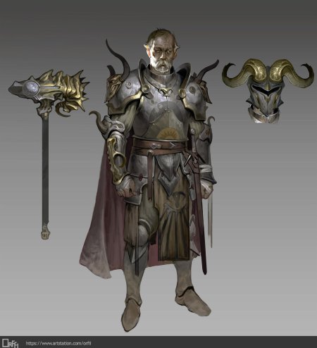 Тяжёлые латные доспехи фэнтези