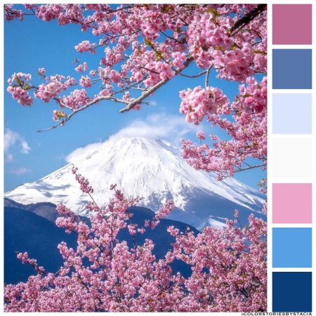 Алмазная мозаика гора фудзияма