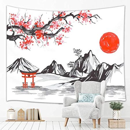 Японские пейзажи рисунки