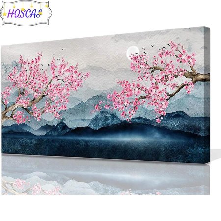 Японская живопись сакура картины