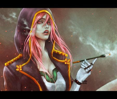 Курящие девушки арт