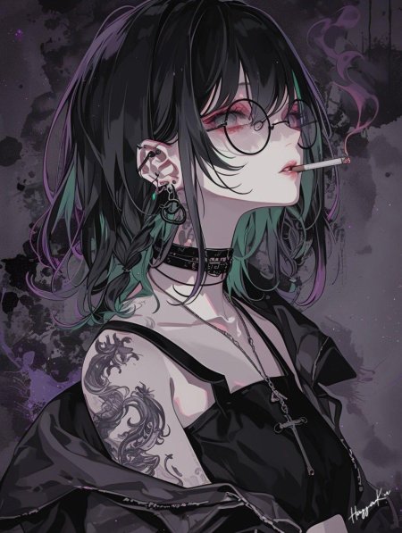 Красивая аниме девушка