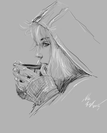 Рисунок карандашом девушка