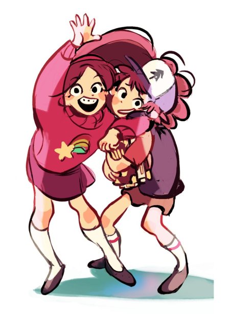 Гравити фолз диппер и мейбл обнимашки