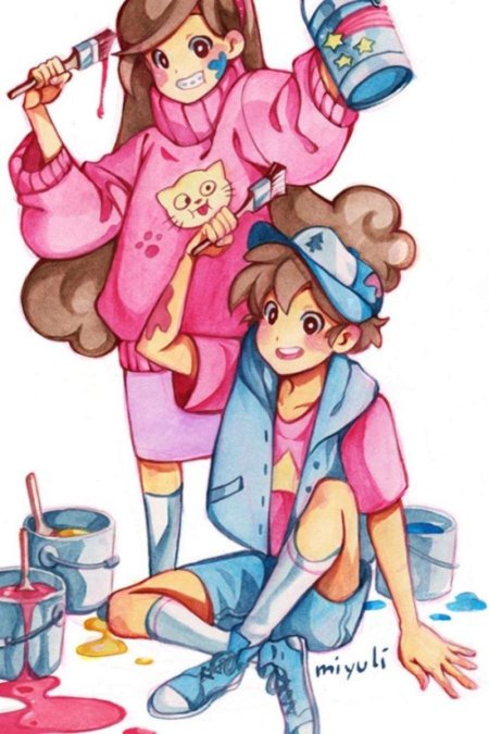 Гравити фолз аниме мультфильм часов