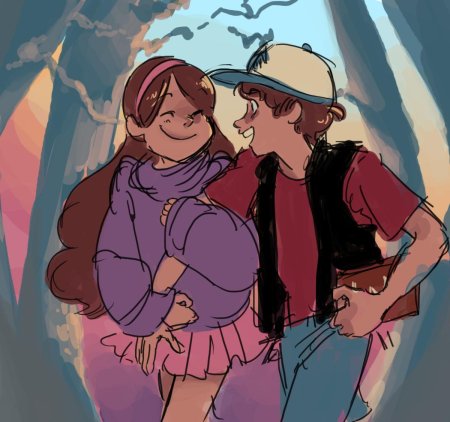 Гравити фолз диппер и мейбл