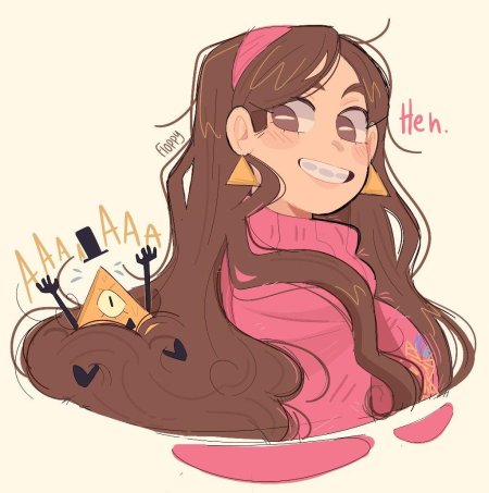 Гравити фолз аниме билл и диппер с мейбл