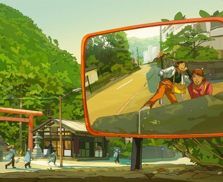 Хаяо миядзаки пейзажи японии